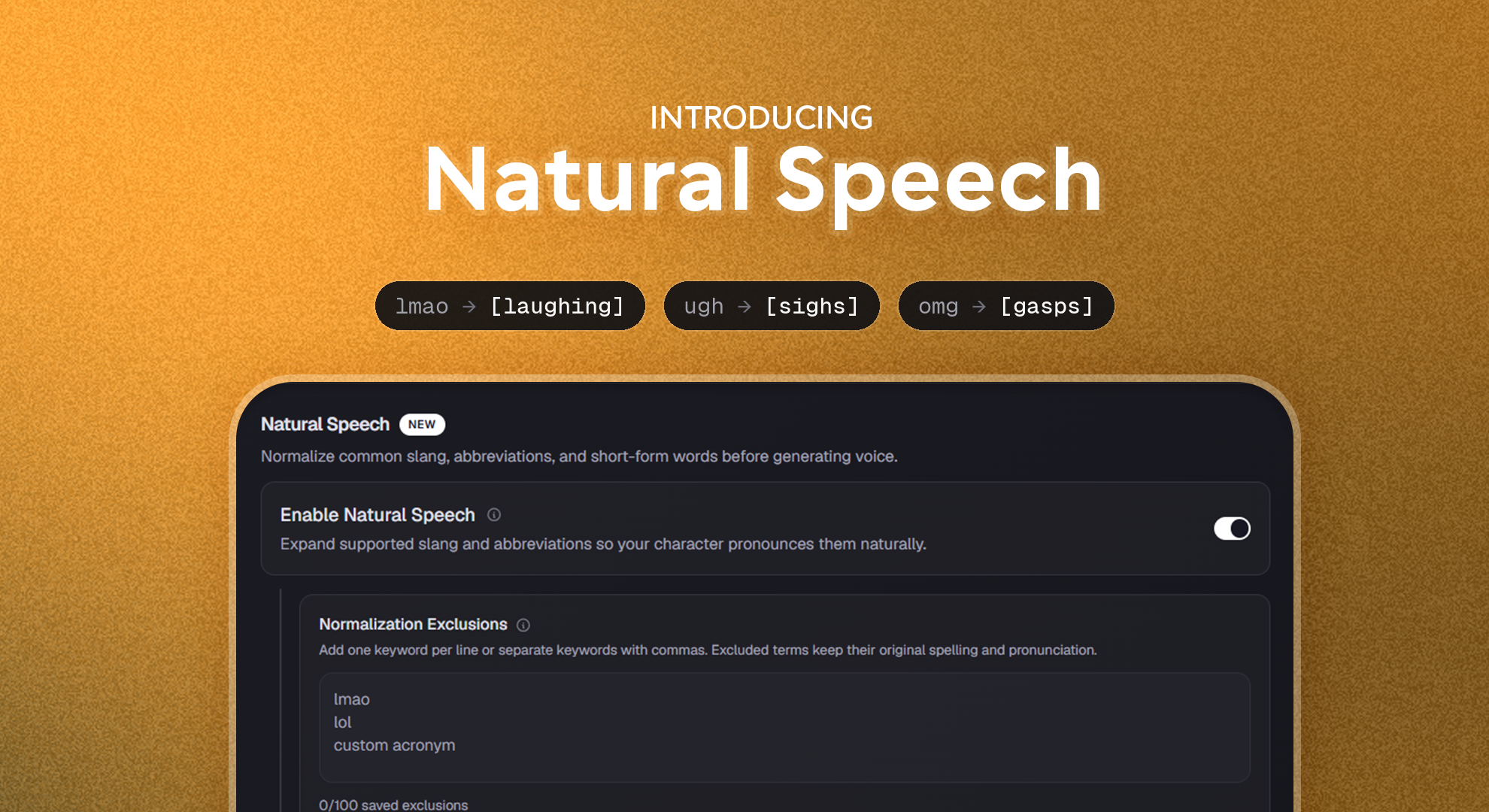 Natural Speech